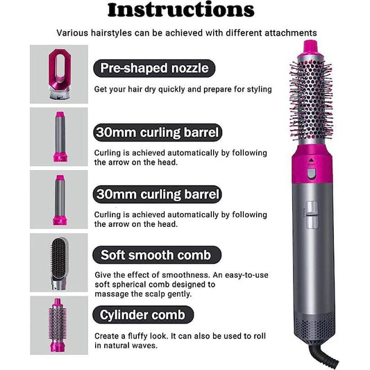 Professional 5 in 1 Hair Dryer Brush